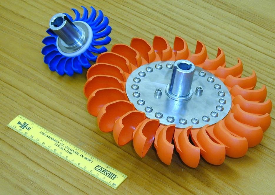 Rotor de uma Turbina Turgo